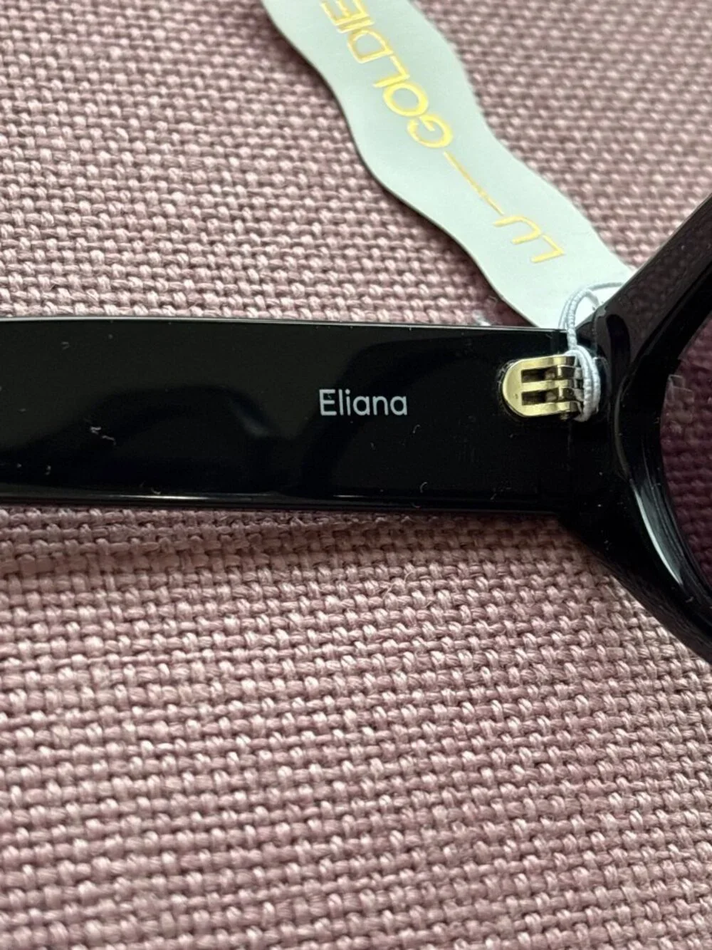 Lu Goldie Eliana Sunglasses in Black New Womens Sunnies